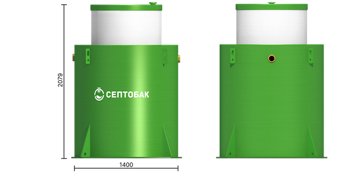 Септобак ЭКО 12 размеры